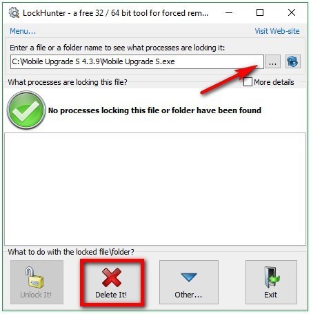 Как удалить не удаляемый файл или папку