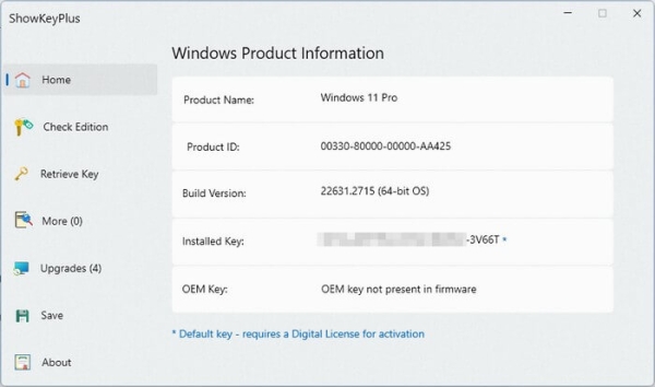 Как узнать ключ активации Windows 11