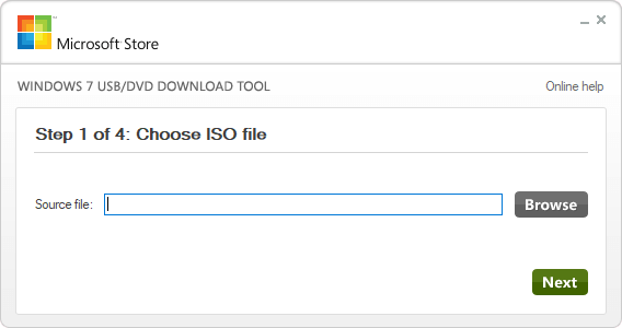 Создание загрузочной флешки в Windows 7 USB/DVD Download Tools