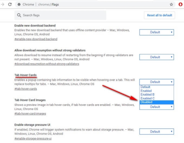 Как отключить всплывающие подсказки для вкладок Google Chrome