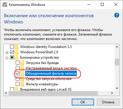 Что такое «Объединенный фильтр записи» в Windows 10 и 11 и как его включить