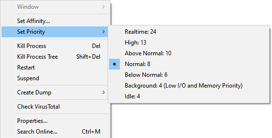 Как изменить приоритет процесса в Windows