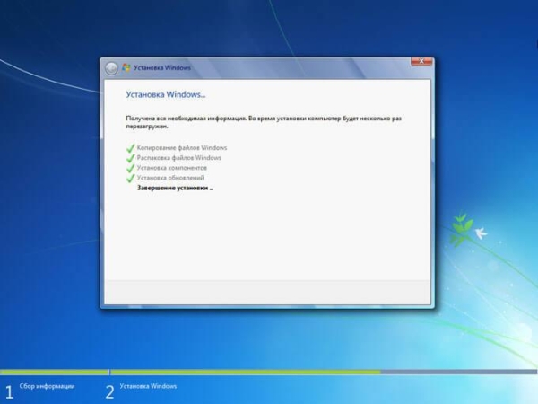 Установка Windows 7